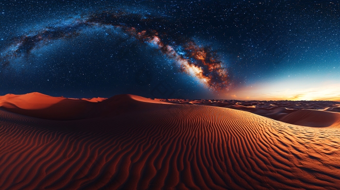 沙漠星空红沙夜晚图片-包图网企业站