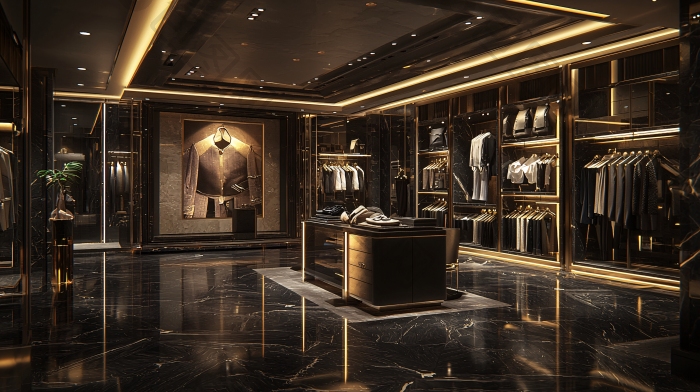 奢华黑色系服装店图片-包图网企业站