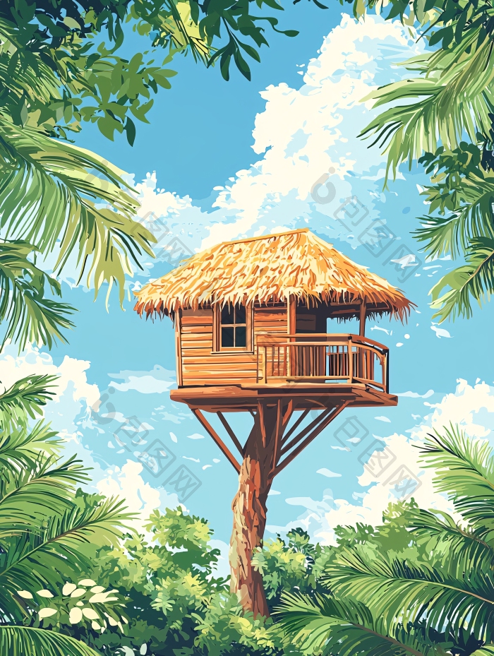 树顶小屋自然自然图片-包图网企业站