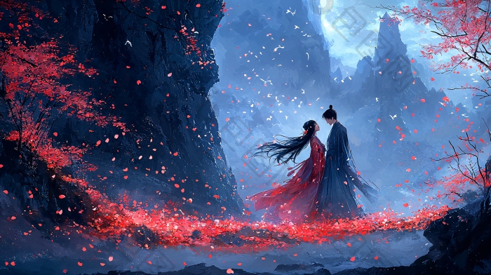 唯美古风意境图古风壁纸图片-包图网企业站