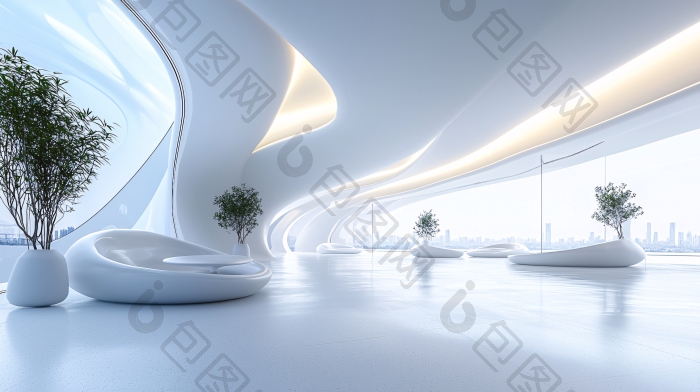 未来感建筑室内设计图片图片-包图网企业站