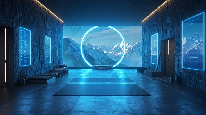 未来科技感房间氛围图片-包图网企业站