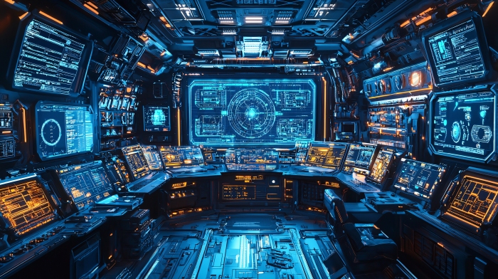 未来科技控制室科幻场景图片-包图网企业站