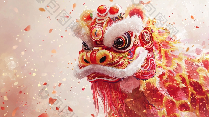 舞狮传统节日喜庆元素图片-包图网企业站