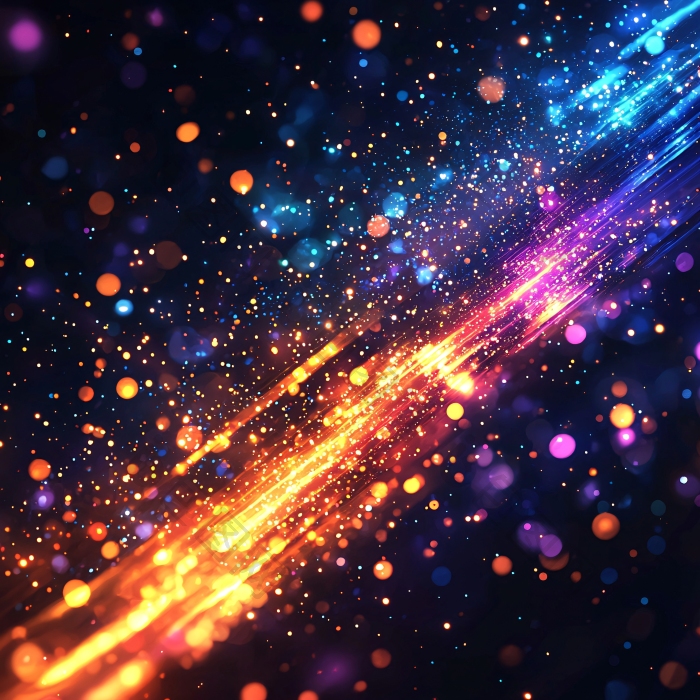 星光闪耀的彩色光带图片-包图网企业站