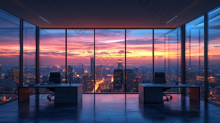 夜景都市办公室夜景图片-包图网企业站