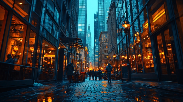 夜晚都市街道繁华图片-包图网企业站