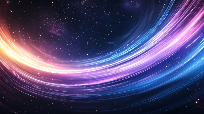 绚丽星云背景蓝色图片-包图网企业站