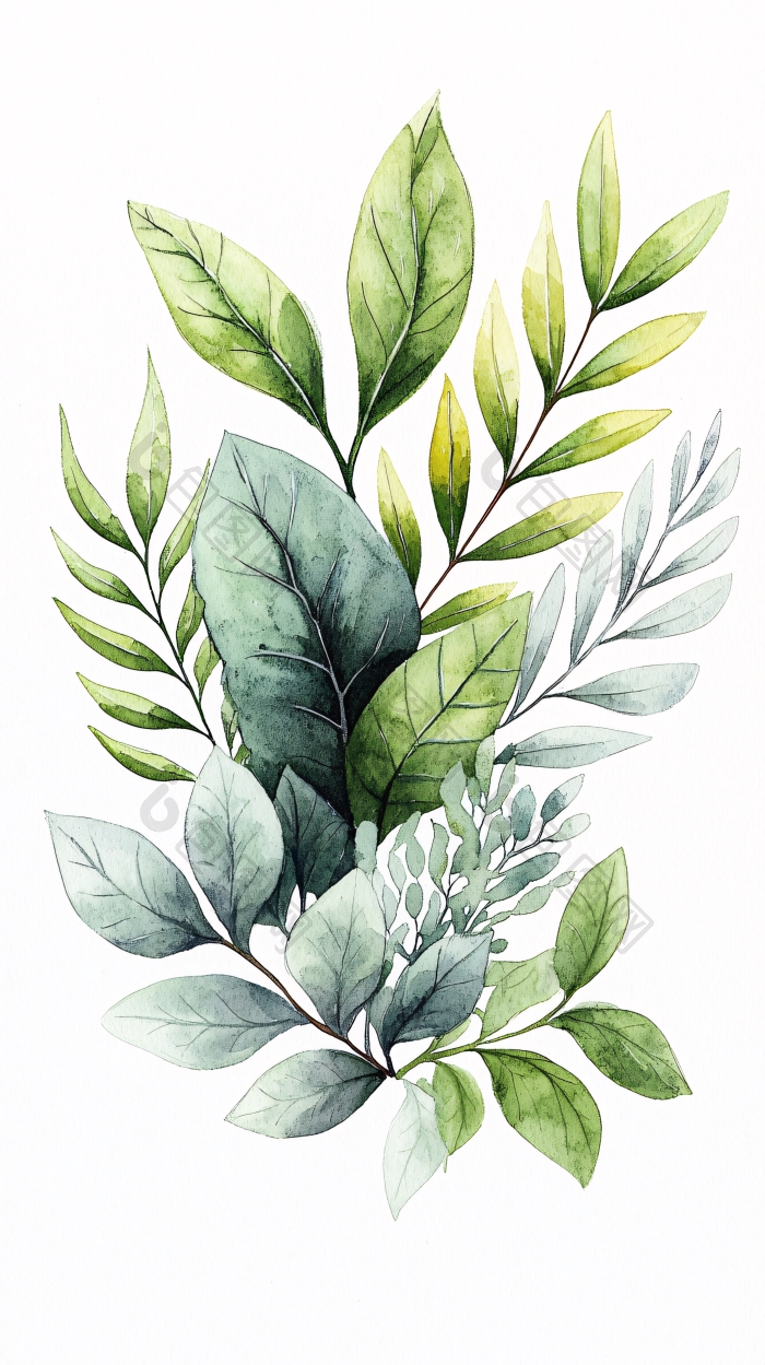 清新自然植物插画素材图片-包图网企业站