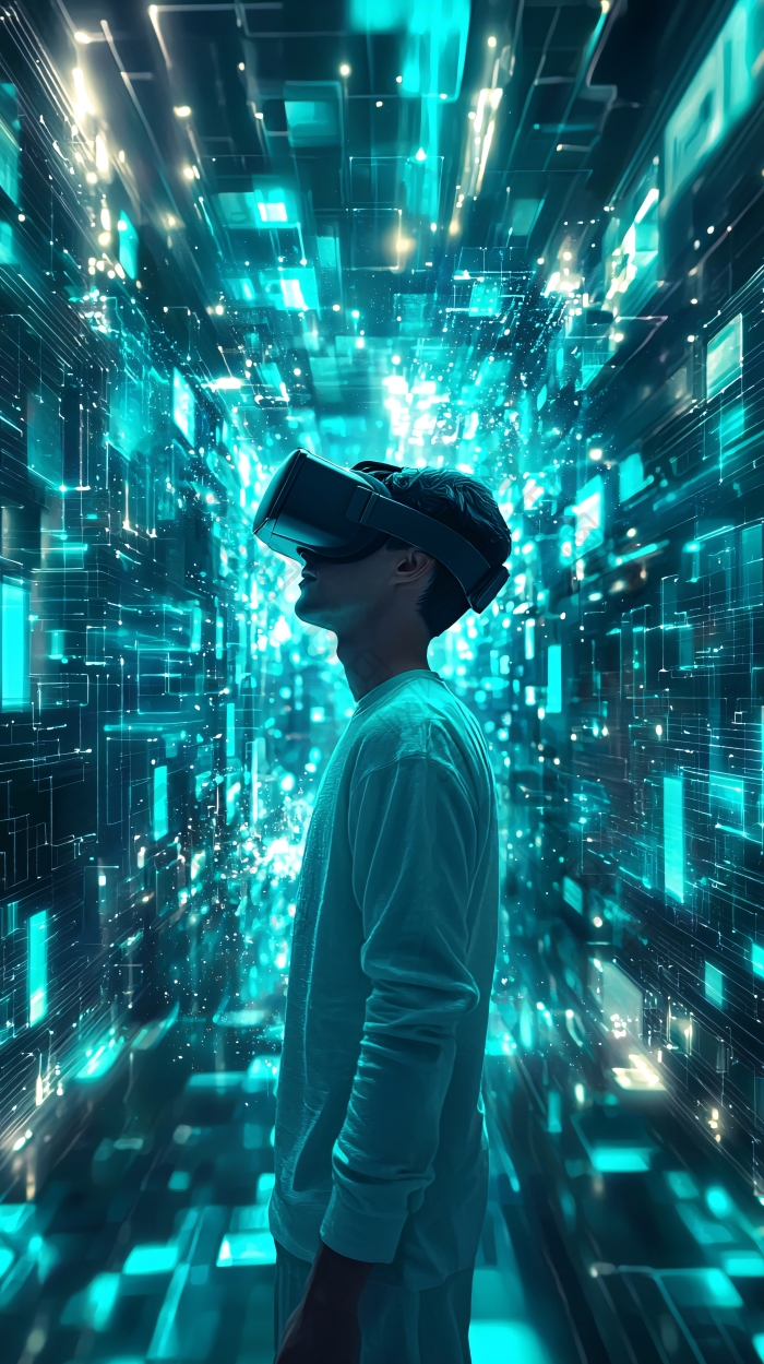虚拟现实科技未来感场景图片-包图网企业站