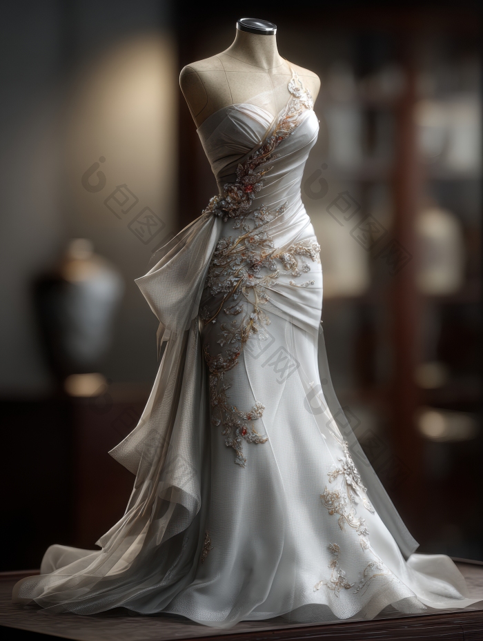 优雅婚纱礼服设计展示礼服图片-包图网企业站