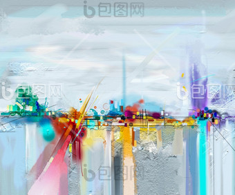 抽象油画风景高清图片下载-抽象油画风景图片-抽象油画风景素材