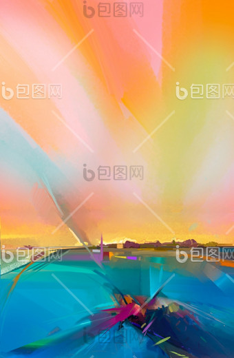 抽象油画风景高清图片下载-抽象油画风景图片-抽象油画风景素材