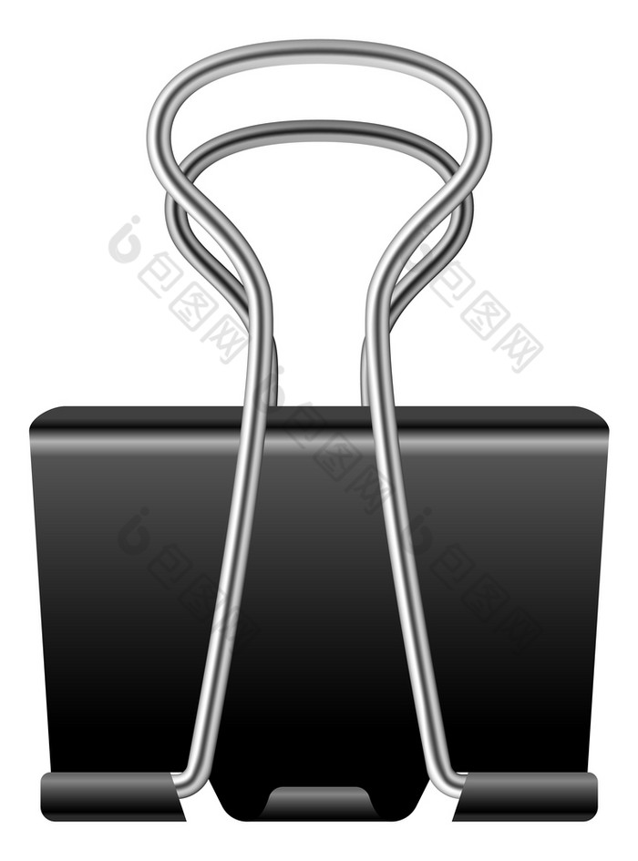 逼真的活页夹样机在白色背景上隔离的办公纸图片-包图网企业站