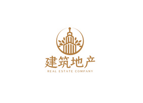 时尚大气高端建筑地产logoVI模板