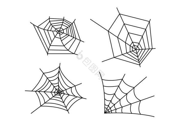 万圣节恐怖蜘蛛网图片