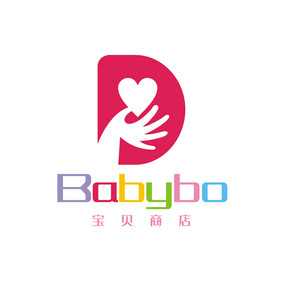 母婴字母D婴儿用品LOGO标志VI