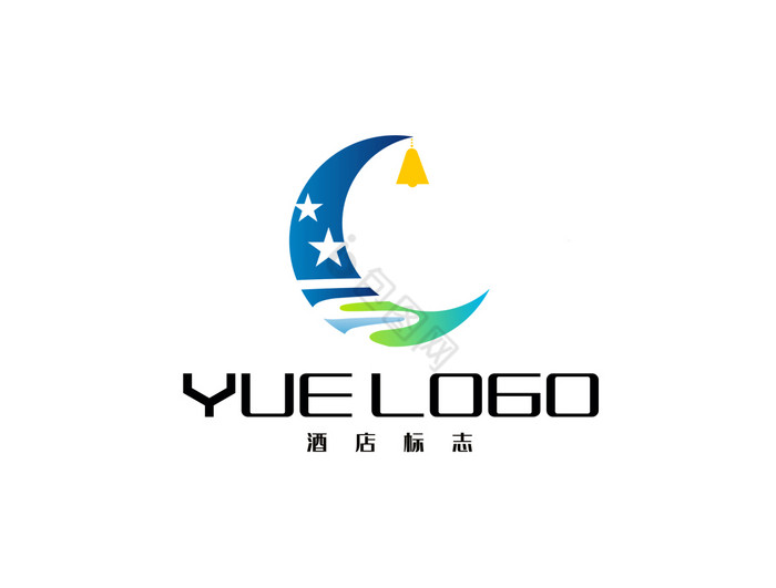 月亮湾酒店LOGO标志VI图片