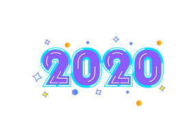 创意2020数字文字设计