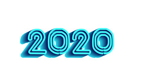 2020字体数字设计元素