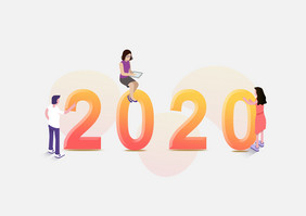 原创卡通2020元素