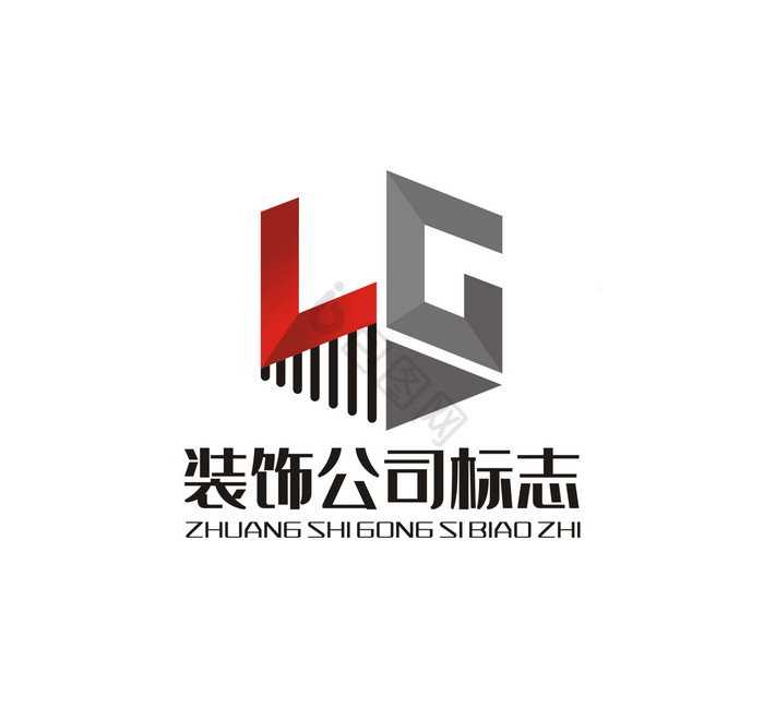 字母LG建筑家装LOGO标志VI图片