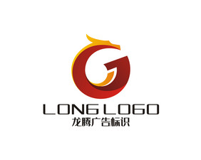 龙字母G广告公司大气LOGO标志VI