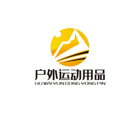 登峰攀登户外运动LOGO标志VI