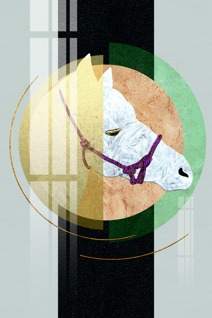 珐琅彩装饰画 瑞杰珐琅彩画《绽放》：现代简约客厅装饰画，抽象艺术新宠儿