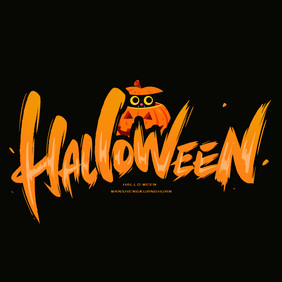 万圣节halloween创意英文字体