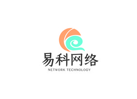 简约时尚e字母网络科技logoVI模板