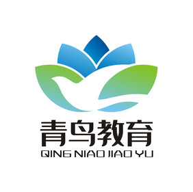 青鸟教育莲花学校LOGO标志VI