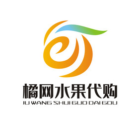 橘子水果超市水果代购LOGO标志VI