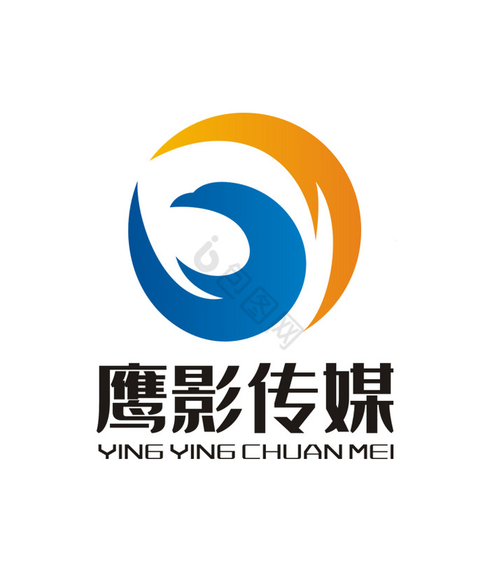 雄鹰影视传媒LOGO标志VI图片