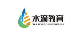 水滴字母E纯净水LOGO标志VI