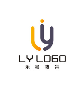 LY字母教育简洁大气LOGO标志VI