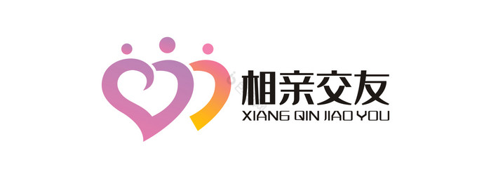 相亲交友爱心理咨询LOGO标志VI