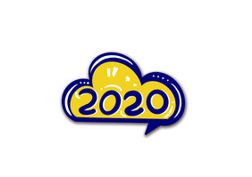 简约手绘卡通文2020手举牌设计