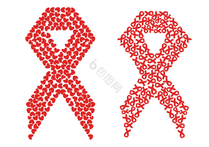 世界艾滋病标识图片