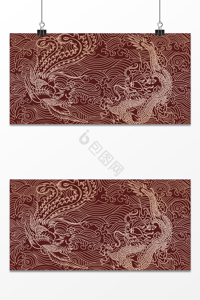 中国风祥云背景