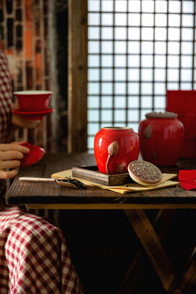 中式茶文化茶具摄影图片