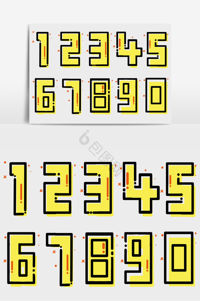 数字字体-数字艺术字-【包图网】