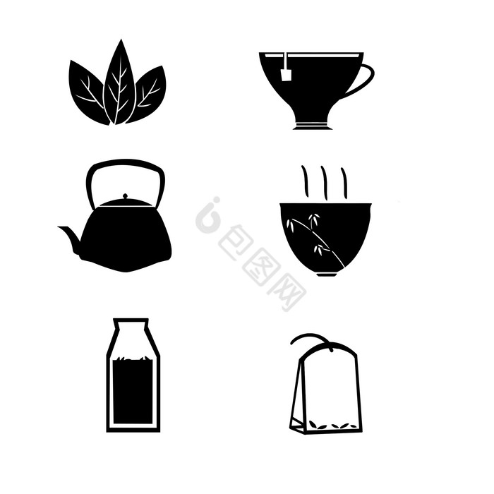 文化水墨茶具茶壶图片