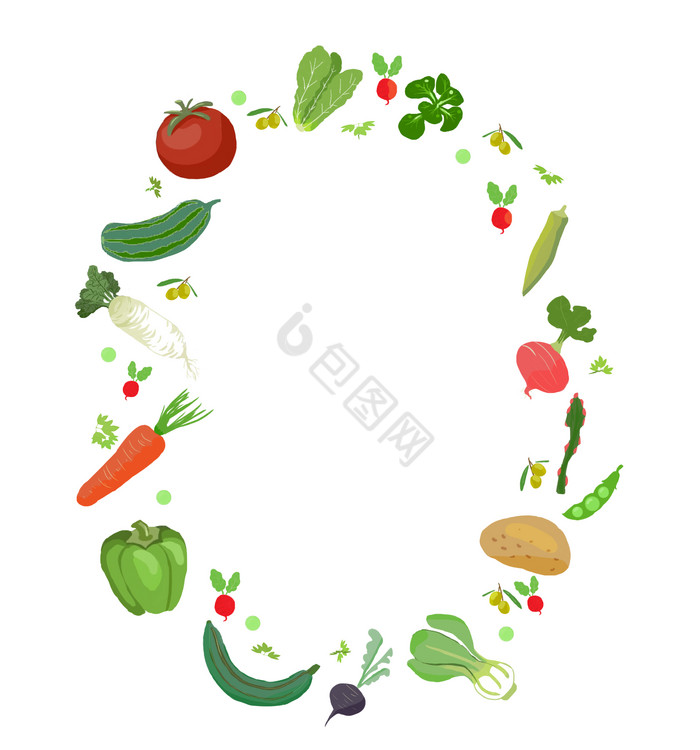 蔬菜边框图片