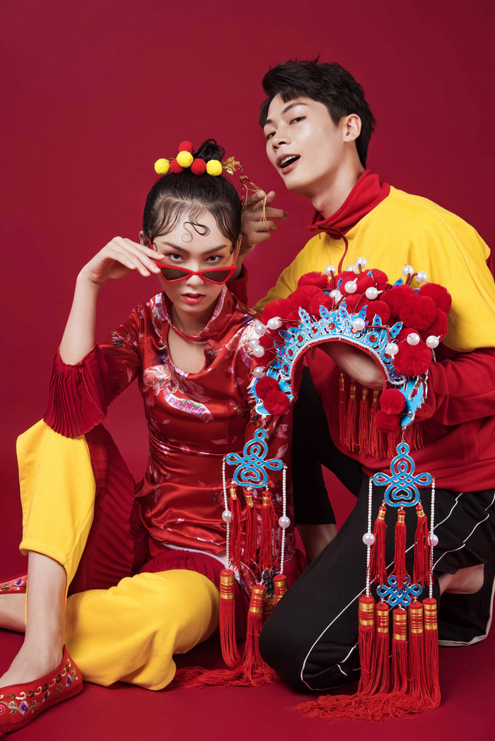 下载时尚复古男女国潮美女戏曲风凤冠写真下载精选121个凤冠图片素材