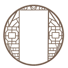 中国风古风圆形窗户图片