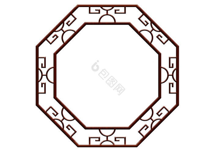 中式木质窗户框图片