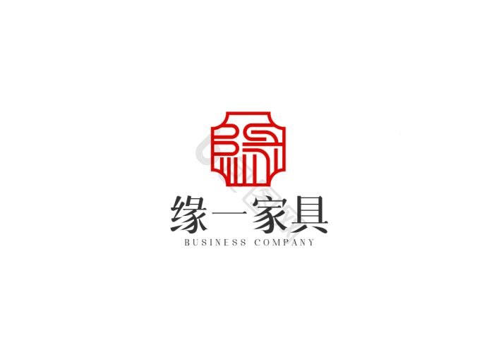 缘字体家具企业logovi模板-包图网