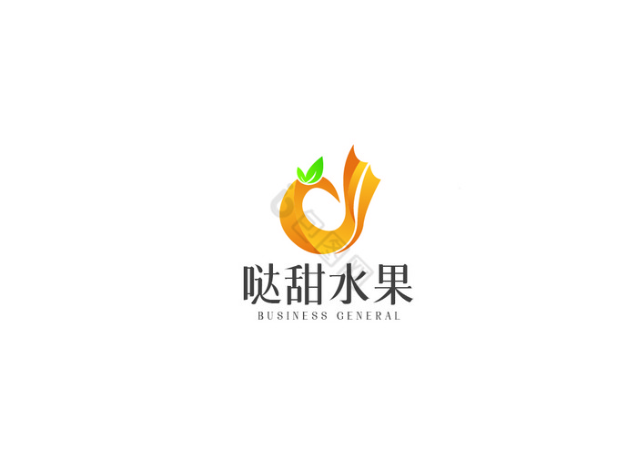 d字母水果店面logoVI模板图片