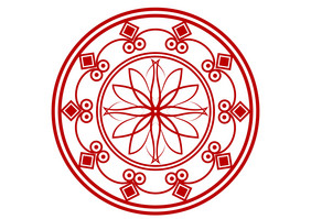 圆形中国古典花纹